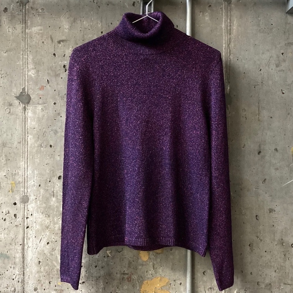 Creatures of Comfort Metallic Knit Turtleneck